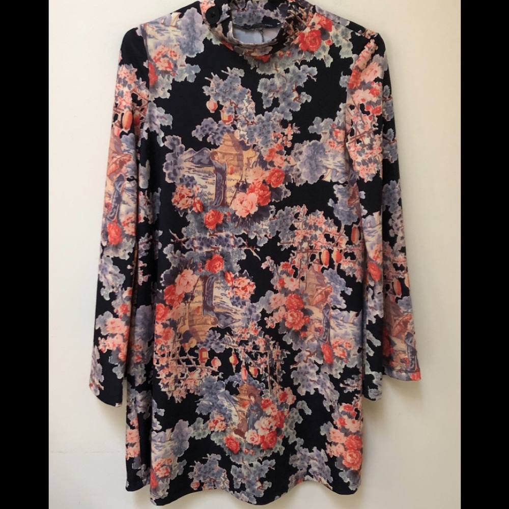 Zara Long Sleeve Swing Dress
